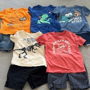Kids Graphic T-Shirts and Shorts Set
